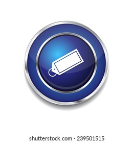 Tag Blue Vector Icon Button