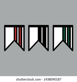 tag book icon vector illustration
