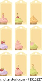 Tag with cakes