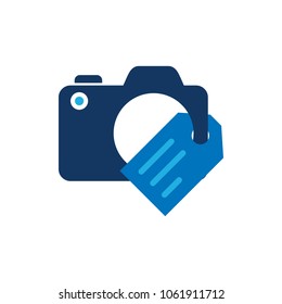 Tag Camera Logo Icon Design