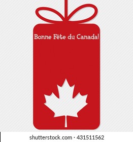 Tag Canada Day card in vector format.