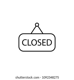 tag closed icon. Element of simple travel icon for mobile concept and web apps. Thin line tag closed icon can be used for web and mobile on white background