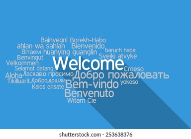 Tag Cloud  Welcome in vector format