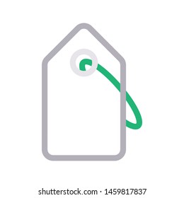 tag colour line vector icon