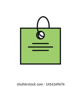 tag commercial isolated icon vector ilustration