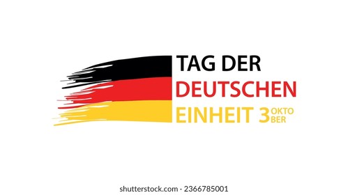 Tag der deutschen einheit banner , translation : "German unity day"