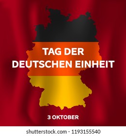 Tag der deutschen einheit concept background. Isometric illustration of tag der deutschen einheit vector concept background for web design