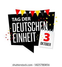 Tag der Deutschen Einheit, Day of German unity in german language