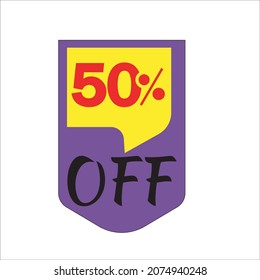 tag design display the discount offer