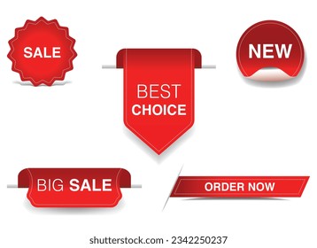 Tag design Order now, best choice, big sale, sale. tag and stickers. illustration vector