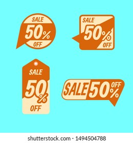 Tag discount 4 set 50% sale off, Autumn colour 