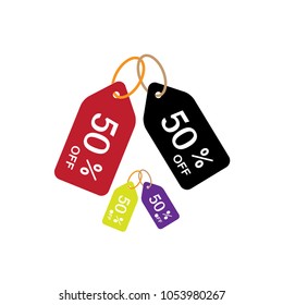 Tag discount shopicon