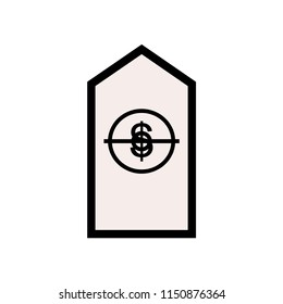  tag dollar label 