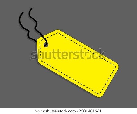 Tag Empty design for Pricing, Price Tag icon vector illustration logo template, Tag Isolated, Luggage tag,  blanktag symbol. 