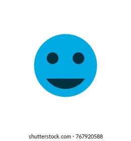 Tag face icon colored symbol. Premium quality isolated smile element in trendy style.
