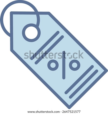 Tag Filled Blue Tone Icon