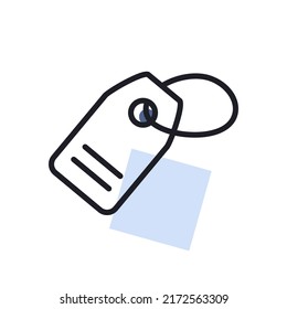 Tag flat icon, price label. E-commerce sign. Graph symbol for your web site design, logo, app, UI. Vector illustration, EPS10.