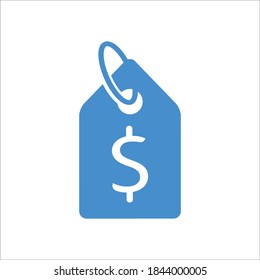 Tag Flat Icon Vector Logo Template
