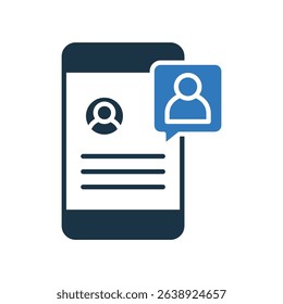 Tag Friend Icon Mixed Vector Illustration