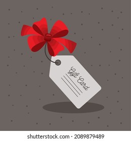 tag gift with bow icon