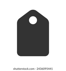 Tag glyph vector icon isolated Tag stock vector icon for web, mobile app and ui design