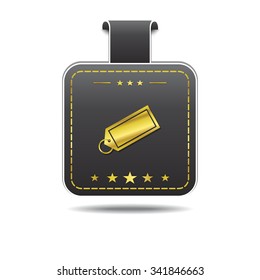 Tag golden Vector Icon Design
