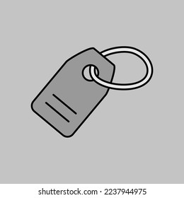 Markieren Sie Graustufen-Symbol, Preisschild. E-Commerce-Zeichen. Graph Symbol für Ihr Web-Site-Design, Logo, App, UI. Vektorgrafik, EPS10.