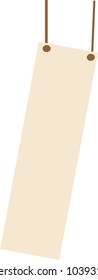 tag hanging illustration