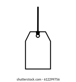 tag hanging isolated icon