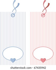 Tag with hearts