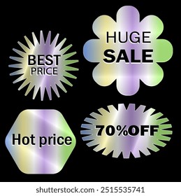 tag holographic,  label sticker  hologram