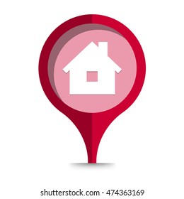 The tag with home icon