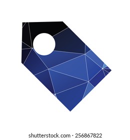 tag icon Abstract Triangle Geometrical background 
