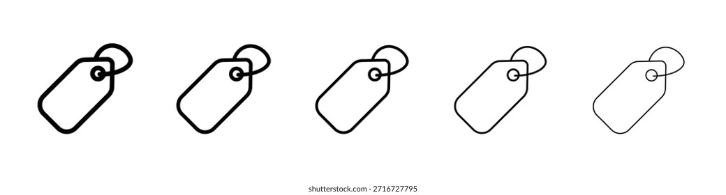 Diseño del icono de la etiqueta, logotipo, App, interfaz de usuario. Ilustración vectorial, EPS