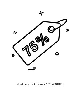 Tag icon design vector 