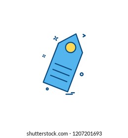 Tag icon design vector