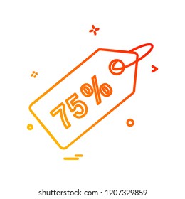 Tag icon design vector 