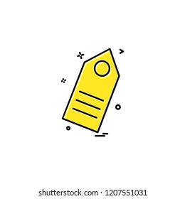 Tag icon design vector