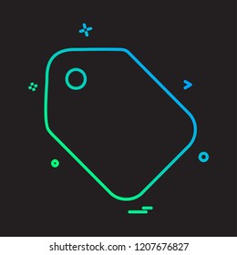 Tag icon design vector 