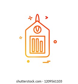Tag icon design vector