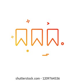 Tag icon design vector