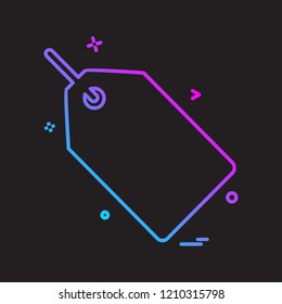 Tag icon design vector 