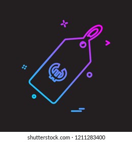 Tag icon design vector 