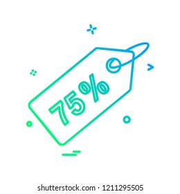 Tag icon design vector 