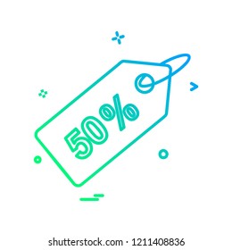 Tag icon design vector 