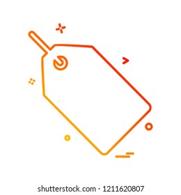 Tag icon design vector 