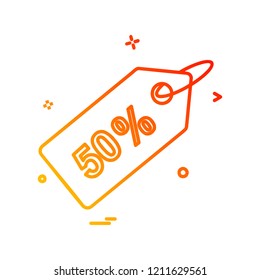 Tag icon design vector 