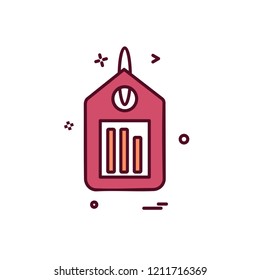 Tag icon design vector