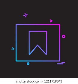 Tag icon design vector