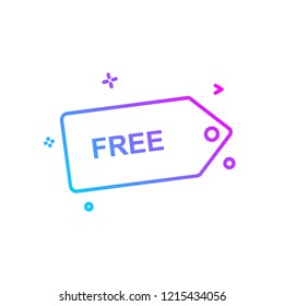 Tag icon design vector